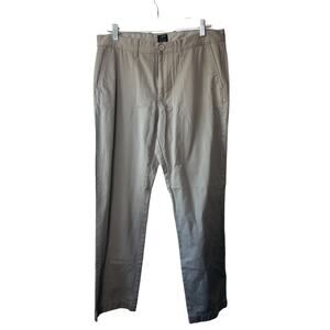 J. Crew The Sutton Gray Flat Front Pants Men's 33x32